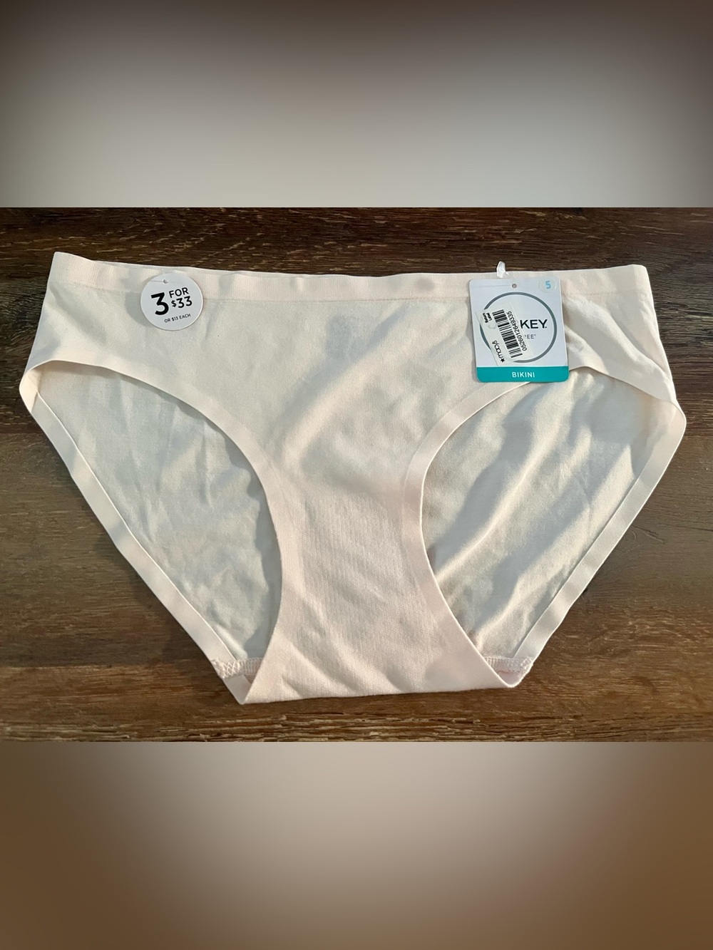 Women’s Jockey Seamfree Sheer Nude Microfiber Stretch Panty Size 5